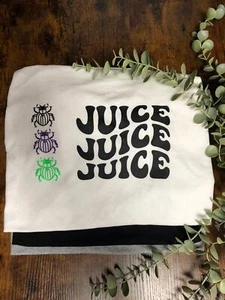 BEETLE JUICE Filmed Inspired T Shirt Woman's Sizes Handmade Keepsake Fun Vinyl - Picture 1 of 8