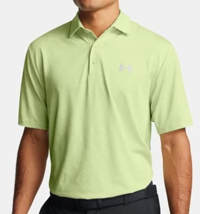 Under Armour Herren Playoff 3.0 Golf Polo Shirt Karo Jacquard grün $ 70 NEU - Bild 1 von 5