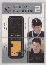2002 SP Authentic Super Premium 2 Jerseys /299 Wayne Gretzky Mario Lemieux HOF