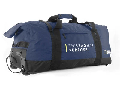 Rollentasche Reisetasche Faltbare 59 cm 50 li 1,1 kg Blau Navy Nat Geo Bowatex - Bild 1 von 4