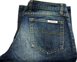 Sass & Bide Womens Size 28 Measured W30 x L32 Bootcut Blue Denim Jeans - Picture 1 of 6