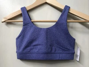 Gap Teen Girls Heather Blue Cropped Top Sports Bra Size 10 NWT - Picture 1 of 5