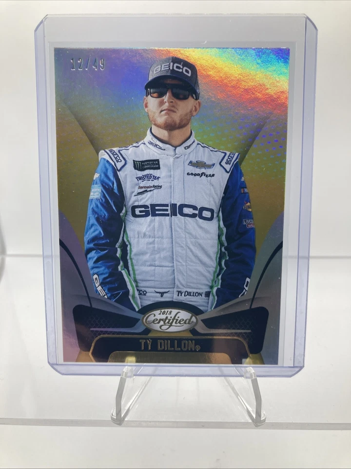 2018 Panini Certified - Ty Dillon #20 Gold /49 NASCAR - Image 1 of 4
