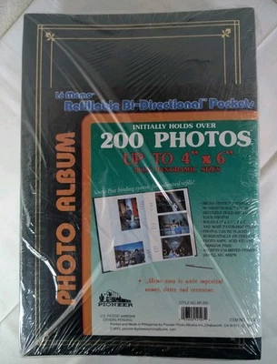 2 件装先锋 Le Memo 可重复充值相册深绿色 200 张照片每张 4 英寸 X 6 英寸全新 — 第 1/3 张图片