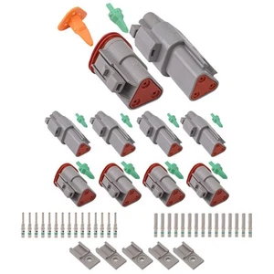 Simplified Wiring 5 Sets of Reliable For DT Connectors Compatible with For AWG - Afbeelding 1 van 24