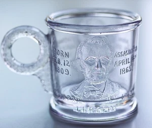 Antike Garfield & Lincoln Attentat Gedenktasse EAPG Präsident Adams & Co. - Bild 1 von 6