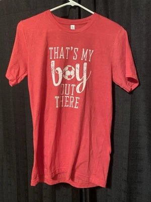 Bella+Canvas Womens Soccer Mom T Shirt Red Small - Image 1 of 4