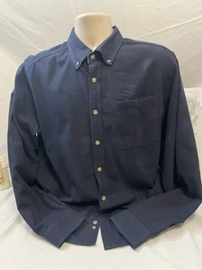 Camisa Eddie Bauer Seattle Azul Abotonada Manga Larga Hombre Talla L 18.00 - Imagen 1 de 3