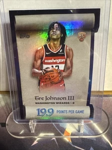 Tre Johnson III 2025 Topps Holiday Die Cut Points Per Game RC Wizards #ML-6!! - Picture 1 of 2