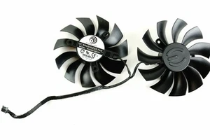 Pair Fans Cooler Fan For EVGA GTX 750 780Ti 950 980Ti 1080Ti PLA09215B12H 87mm - Afbeelding 1 van 1
