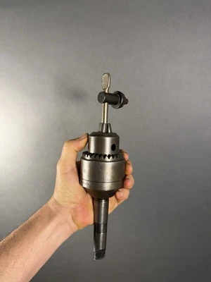 ROHM BB20-4 ball bearing drill chuck W/Key 3/16-3/4" Cap. 3MT Shaft. - Image 1 of 4