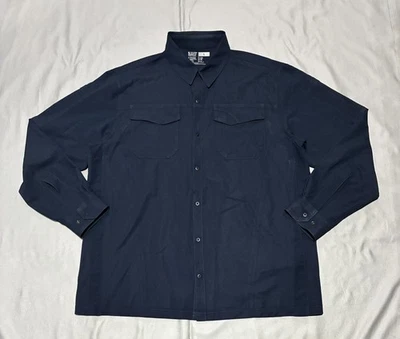 5.11 Tactical Shirt Mens Large Navy Long Sleeve Snap Chest Pockets 72417-787 - Image 1 of 4