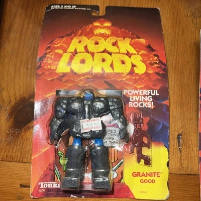 NEW Tonka Rock Lords Granite - Good Warrior 7500 c1986 - MOSC - HTF toy - Image 1 of 4