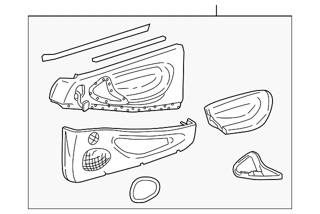 Panel de moldura de puerta genuino GM 22672933 Foto 1 de 2