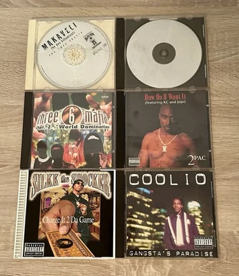 Vintage Rare Iconic 1990’s Rap/Hip-Hop CD’s Lot 2Pac Bone Thugs Three 6 Mafia - Image 1 of 4