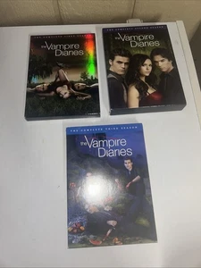 The VAMPIRE DIARIES Complete 1st, 2nd & 3rd Season 1-3 DVD Seasons 1,2,3 MINT - Picture 1 of 2