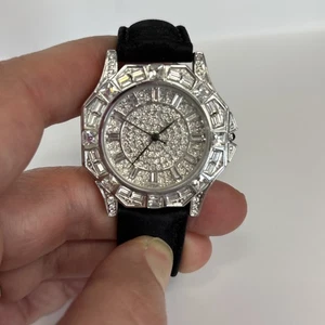 ADRIENNE COUTURE COLLECTION LIMITED 2457/5000 PAVE SWAROVSKI CRYSTAL WATCH Swiss - Picture 1 of 12