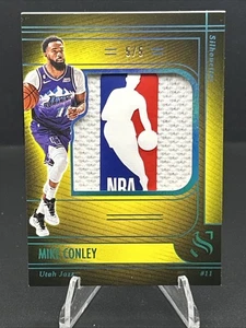 2024-25 Panini Silhouette Mike Conley Logoman 5/5 Game Worn MINT 🔥🏀🔥 Jazz - Picture 1 of 4