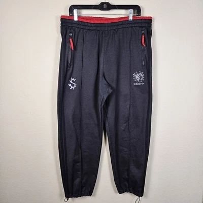 Pantalones deportivos Y2K Adidas Kareem Abdul-Jabbar homenaje a Bruce Lee cincha al tobillo para hombre M Foto 1 de 4