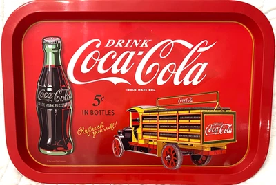 Coca-Cola Rectangular Tin Serving Tray - 13.5"Lx9.25"Wx.5"T - Brand New - Image 1 of 4