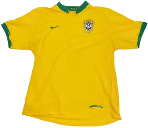 Brazil 2006 Home Football/Soccer NIKE Jersey #8 Brizilian Version size XL - Picture 1 of 13