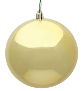 Vickerman 200mm Ornament Commercial Grade Shatterproof 12" Shiny Gilded Gold - Picture 1 of 5