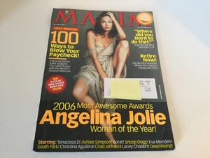 ANGELINA JOLIE Dezember 2006 MAXIM Magazin Cover Frau des Jahres - Bild 1 von 3
