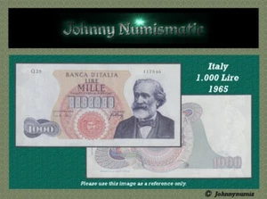 Italy 1000 Lire 1965 UNC - Picture 1 of 4