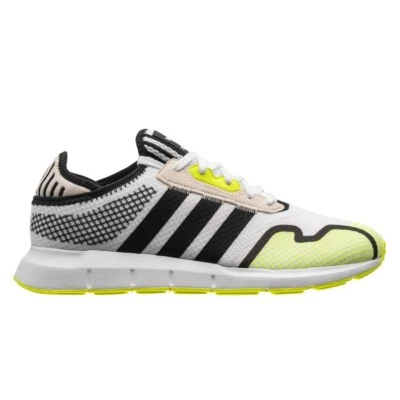 Adidas Originales Para Hombre Swift Run X Zapatos, Talla 10 Blanco/Carbono/Amarillo Solar Nuevo Con Etiquetas Foto 1 de 4