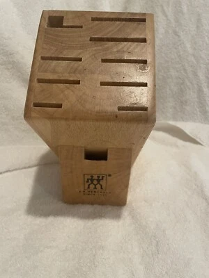 Bloque de cuchillos de madera JA Henckels International bloque de 10 ranuras solo usados Foto 1 de 4