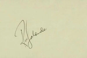 "Pittsburgh Penguins" Ron Lalonde Signed 3X5 Card COA - Picture 1 of 1