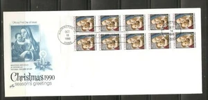 US SC # 2514b Madonna And Child FDC .Pane Of 10. Artcraft Cachet - Picture 1 of 1
