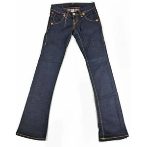 True Religion Womens Bootcut Jeans Sz 27 Us Sz 4 Lexi Big T Dark Wash Denim - Picture 1 of 12