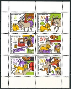 GERMANY DDR 1971 Minisheet - Fairy Tales - UNUSED - Picture 1 of 2