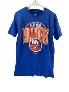 Reebok Youth New York Islanders Cool Short Sleeve T-Shirt, Blue, Large 14/16 - Picture 1 of 7