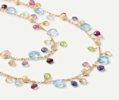 Collar de piedras preciosas Marco Bicego Paradise oro 18K Y/oro, largo CB2585 MIX01T Y02 Foto 1 de 3