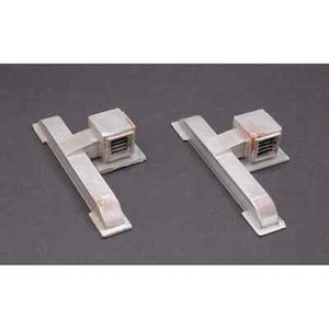 HO Scale Set of 2 HVAC Ducts and AC Roof Detail Accessory Painted Weathered - Picture 1 of 7