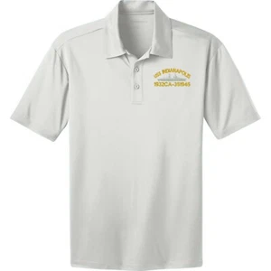White Dri FIT Polo shirt USS INDIANAPOLIS 1932 CA-135 1945 Embroidered /Add name - Picture 1 of 3