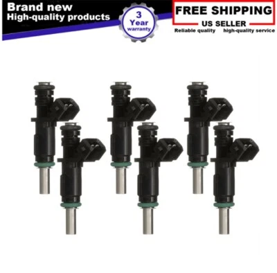 Inyector de combustible 6 piezas FJ748 para BMW 323I 2,5 L L L6 2006-2009 325I 2006 3,0 L L L6 2006 Foto 1 de 4