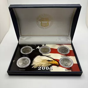 2001 P Statehood Quarter Collection 5 coin set Uncirculated - Picture 1 of 3