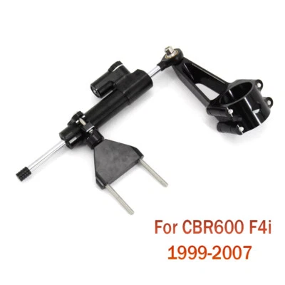 Kit de soportes y estabilizador amortiguador de dirección negro para Honda CBR 600 F4i 1999-2007 Foto 1 de 4