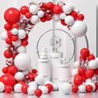 Red Red Balloon Arch Kit Latex Red Confetti Balloons Anniversary  Bride