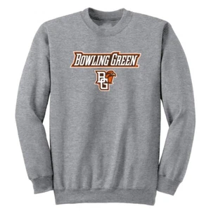 Bowling Green State University Falcons Adult Crewneck Sweatshirt Arch Text - Picture 1 of 3