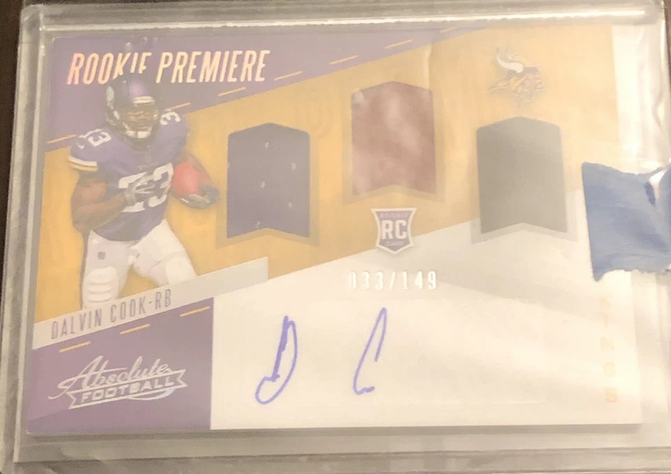 Dalvin Cook Absolute Auto/Autograph/Football/Jersey SP RC Rookie #33/149 1/1 🔥 - Image 1 of 1