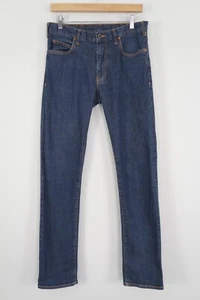 Pantalones de mezclilla para hombre Armani Jeans J45 azul calce ajustado W31 L31 - Imagen 1 de 23