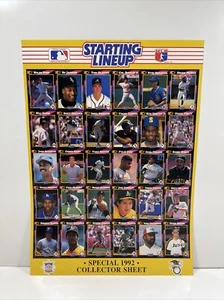 1992 Starting Lineup Collector Sheet Poster Bo Jackson Ken Griffey Jr. Canseco - Bild 1 von 11