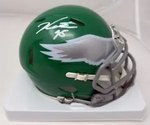 Jalen Carter Signed Philadelphia Eagles 2023 Kelly Green Mini Helmet PSA 331 - Bild 1 von 7