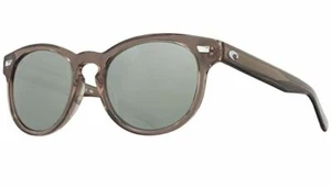 COSTA DEL MAR Del Mar Sunglasses, Shiny Taupe Crystal / Gray Silver Mirror 580G - Picture 1 of 1