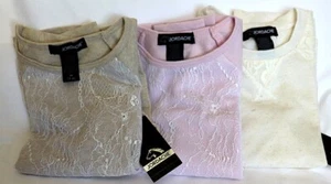 Girls Thin JORDACHE Lace Sweatshirt, "117508", Choose your Size and Color - Picture 1 of 24