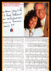 Autógrafos Política | Francia | Jean-Marie + Jany LE PEN | 1997 Impresión (Retrato - Imagen 1 de 1